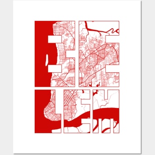 Belem, Brazil City Map Typography - Oriental Posters and Art